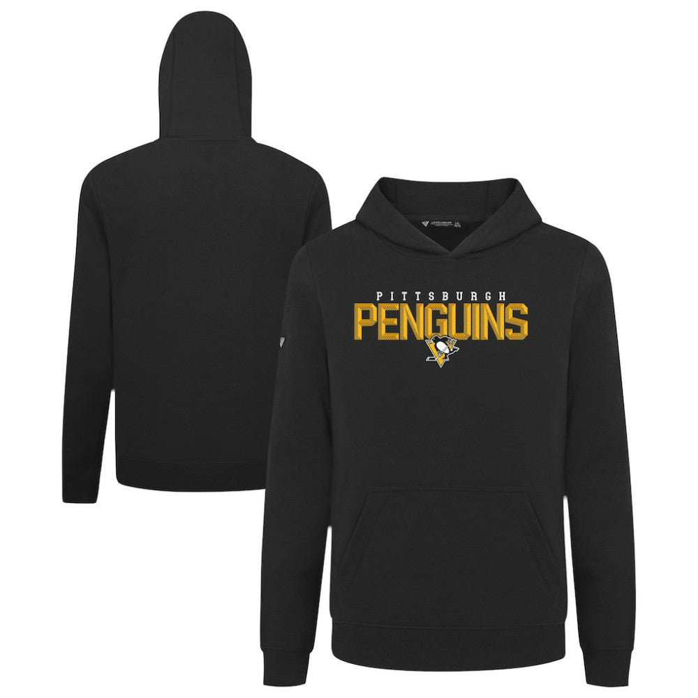Pittsburgh Penguins Levelwear Youth Podium Carve Pullover Hoodie - Black | NHL on sale