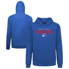 New York Rangers Levelwear Youth Podium Carve Pullover Hoodie - Royal | NHL on sale