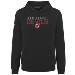 New Jersey Devils Levelwear Youth Podium Carve Pullover Hoodie - Black | NHL sale