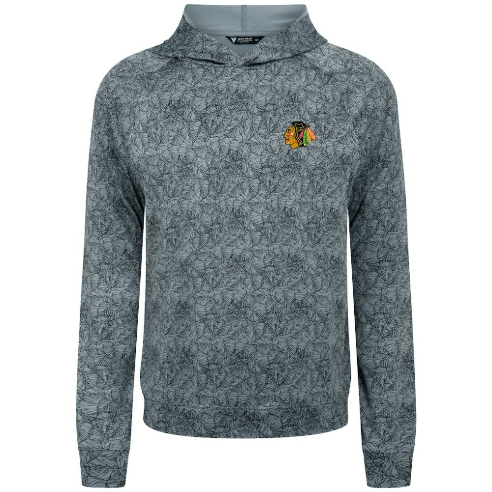 Chicago Blackhawks Levelwear Albatross Raglan Pullover Hoodie - Gray | NHL on sale