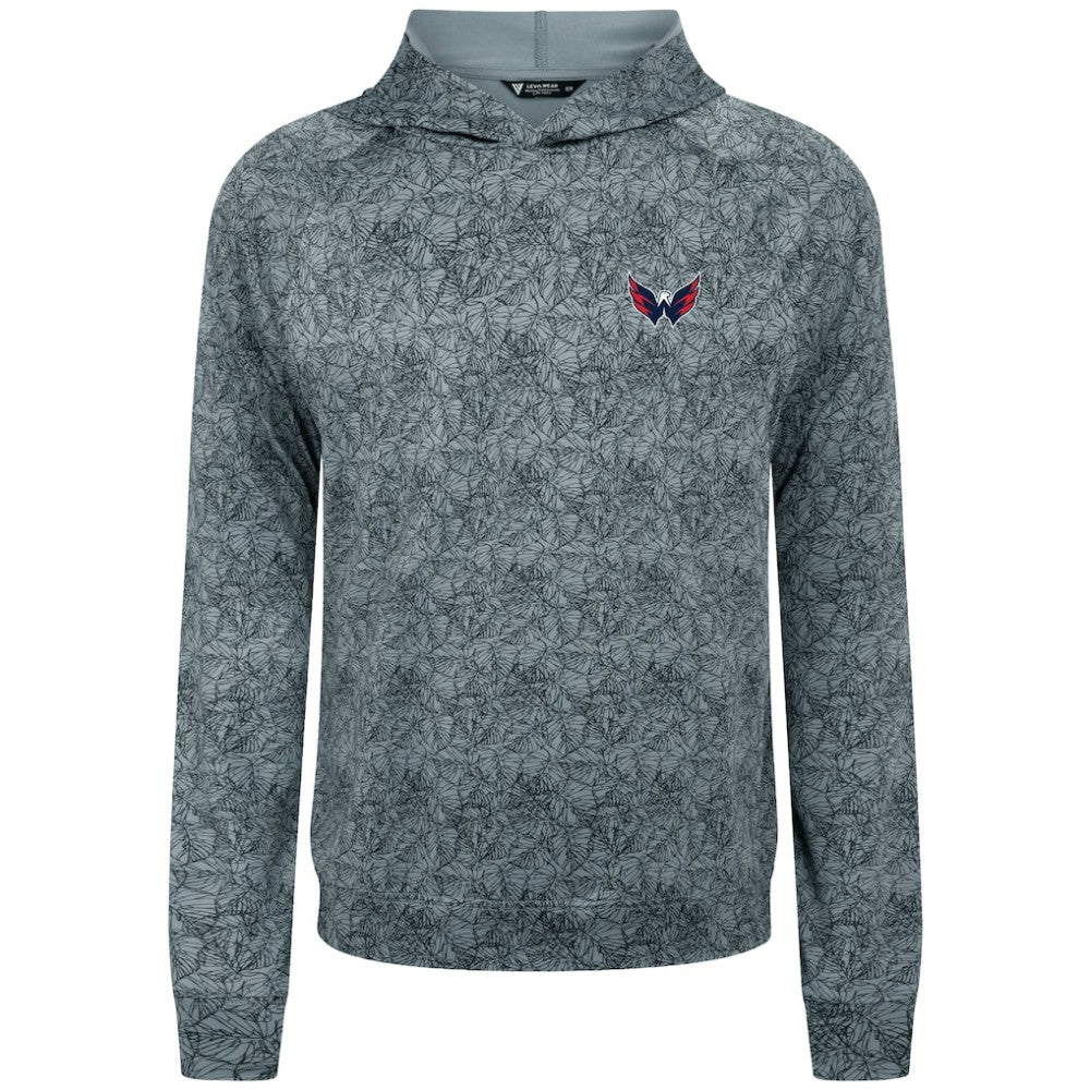 Washington Capitals Levelwear Albatross Raglan Pullover Hoodie - Gray | NHL on sale