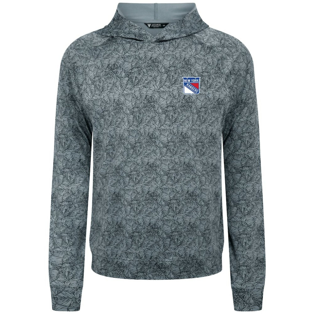 New York Rangers Levelwear Albatross Raglan Pullover Hoodie - Gray | NHL Clearance