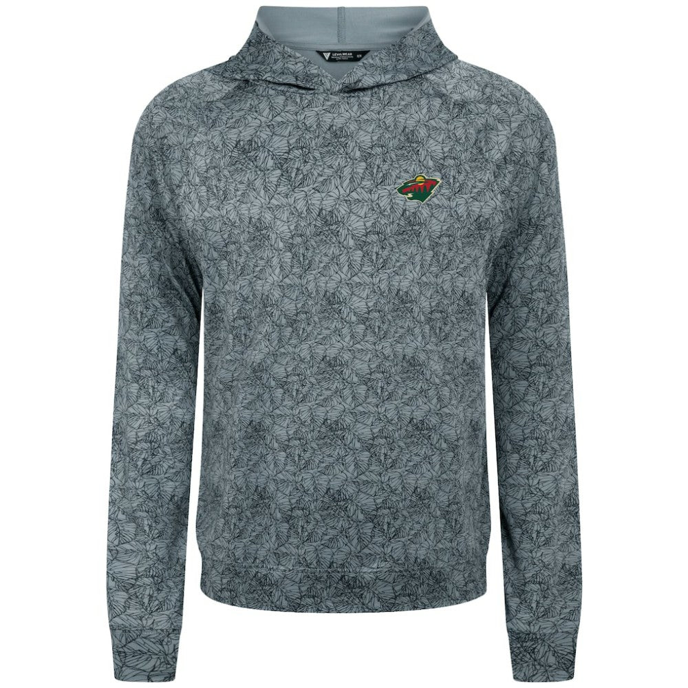 Minnesota Wild Levelwear Albatross Raglan Pullover Hoodie - Gray | NHL near me