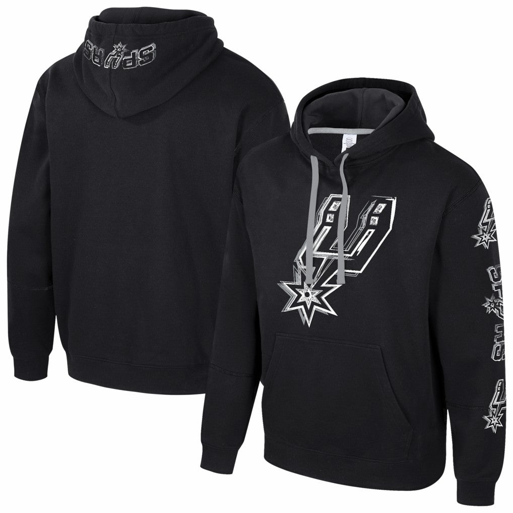San Antonio Spurs Stadium Essentials Unisex Elementized Pullover Hoodie Black