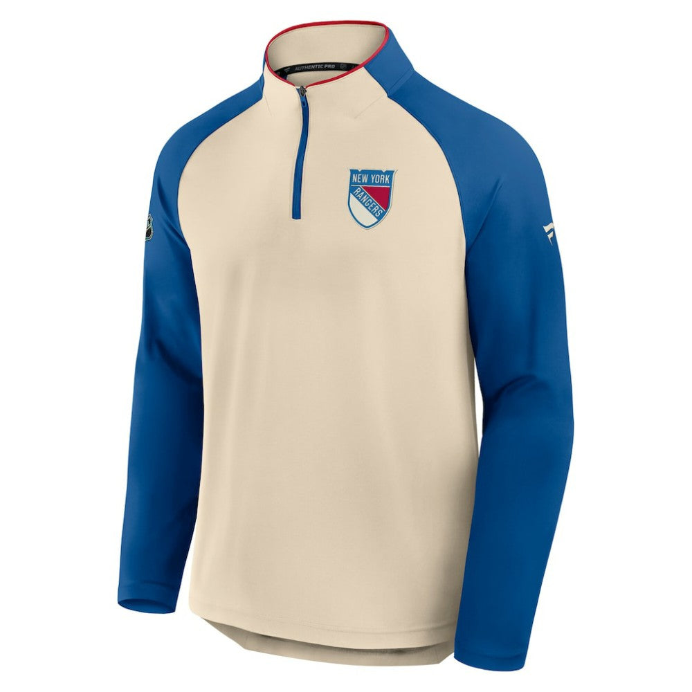 New York Rangers Fanatics 2026 NHL Winter Classic Authentic Pro Quarter-Zip - Natural | Fanatics near me