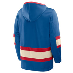New York Rangers Fanatics 2026 NHL Winter Classic Lace Collar Hoodie - Blue | Fanatics Lifestyle