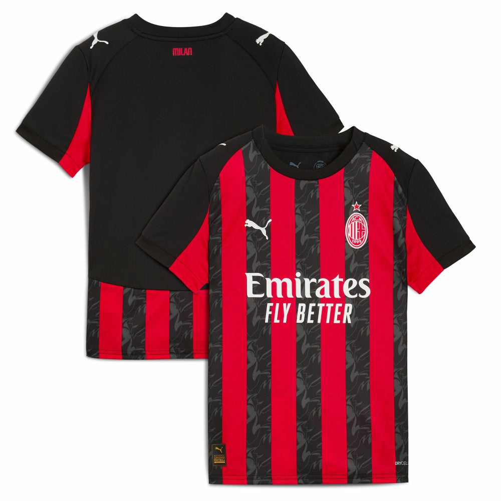 Puma - AC Milan Youth 2025/26 Home Replica Jersey - Red
