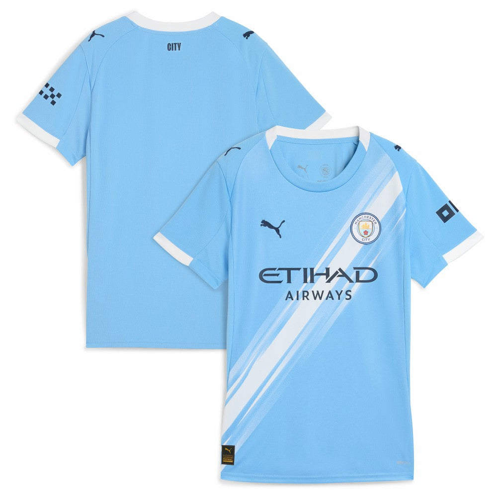 Puma - Manchester City Women's 2025/26 Home Replica Jersey - Sky Blue