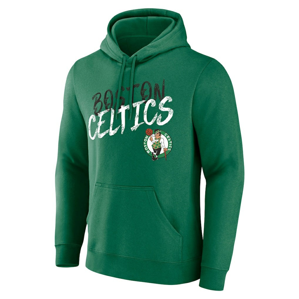 Boston Celtics Hustle Custom Pullover Hoodie Kelly Green