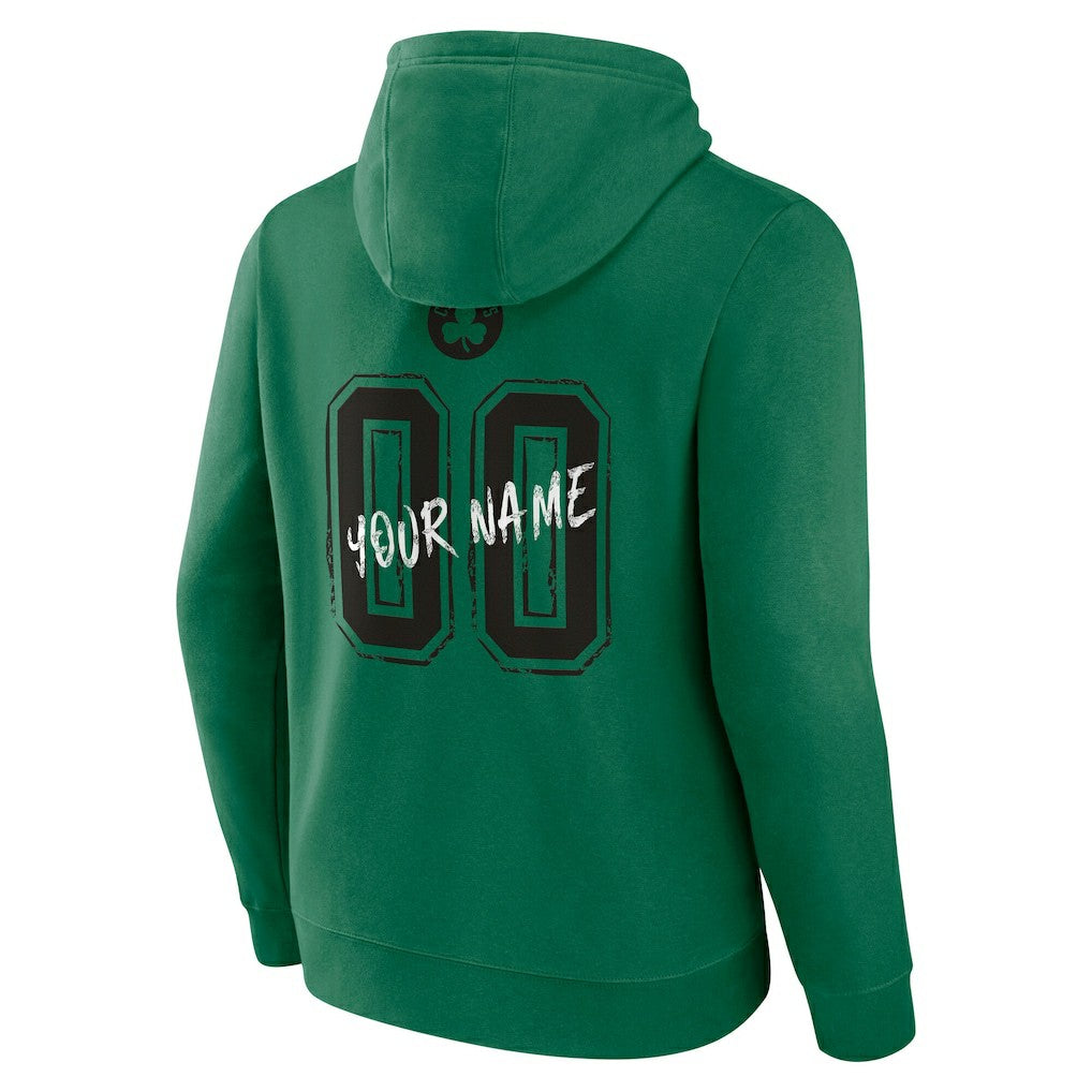 Boston Celtics Hustle Custom Pullover Hoodie Kelly Green