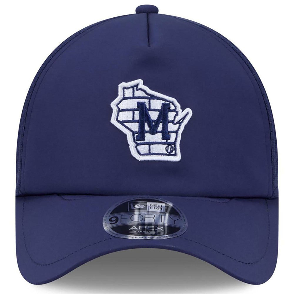 Milwaukee Brewers New Era 2026 Batting Practice Alternate Apex 9FORTY Adjustable Hat Sale