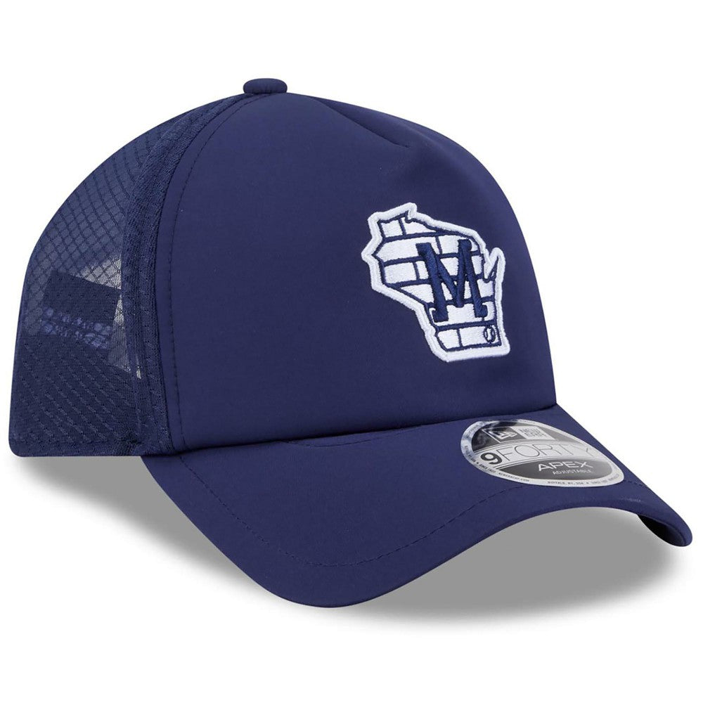 Milwaukee Brewers New Era 2026 Batting Practice Alternate Apex 9FORTY Adjustable Hat Sale