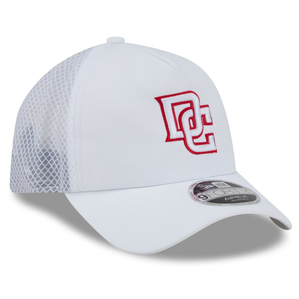 Washington Nationals New Era 2026 Batting Practice Apex 9FORTY Adjustable Trucker Hat Online
