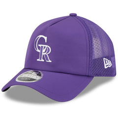 Colorado Rockies New Era 2026 Batting Practice Apex 9FORTY Adjustable Trucker Hat Discount