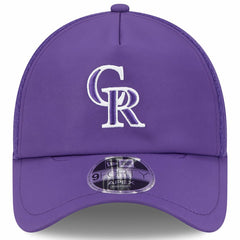 Colorado Rockies New Era 2026 Batting Practice Apex 9FORTY Adjustable Trucker Hat Discount