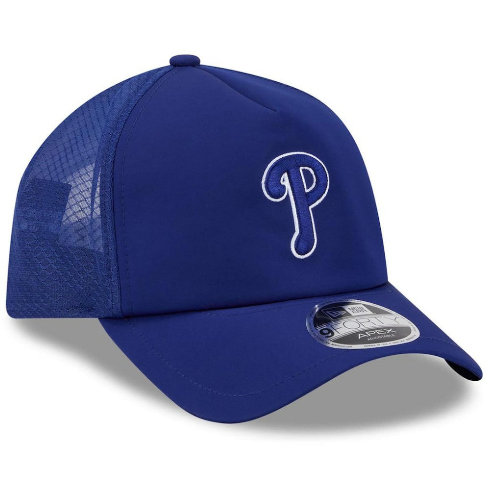 Philadelphia Phillies New Era 2026 Batting Practice Apex 9FORTY Adjustable Trucker Hat Sale