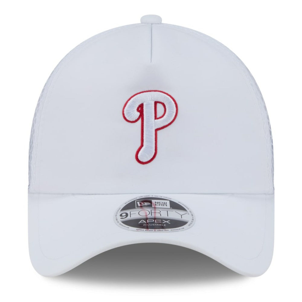 Philadelphia Phillies New Era 2026 Batting Practice Apex 9FORTY Adjustable Trucker Hat for sale