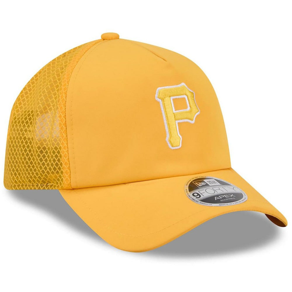 Pittsburgh Pirates New Era 2026 Batting Practice Apex 9FORTY Adjustable Trucker Hat Discount