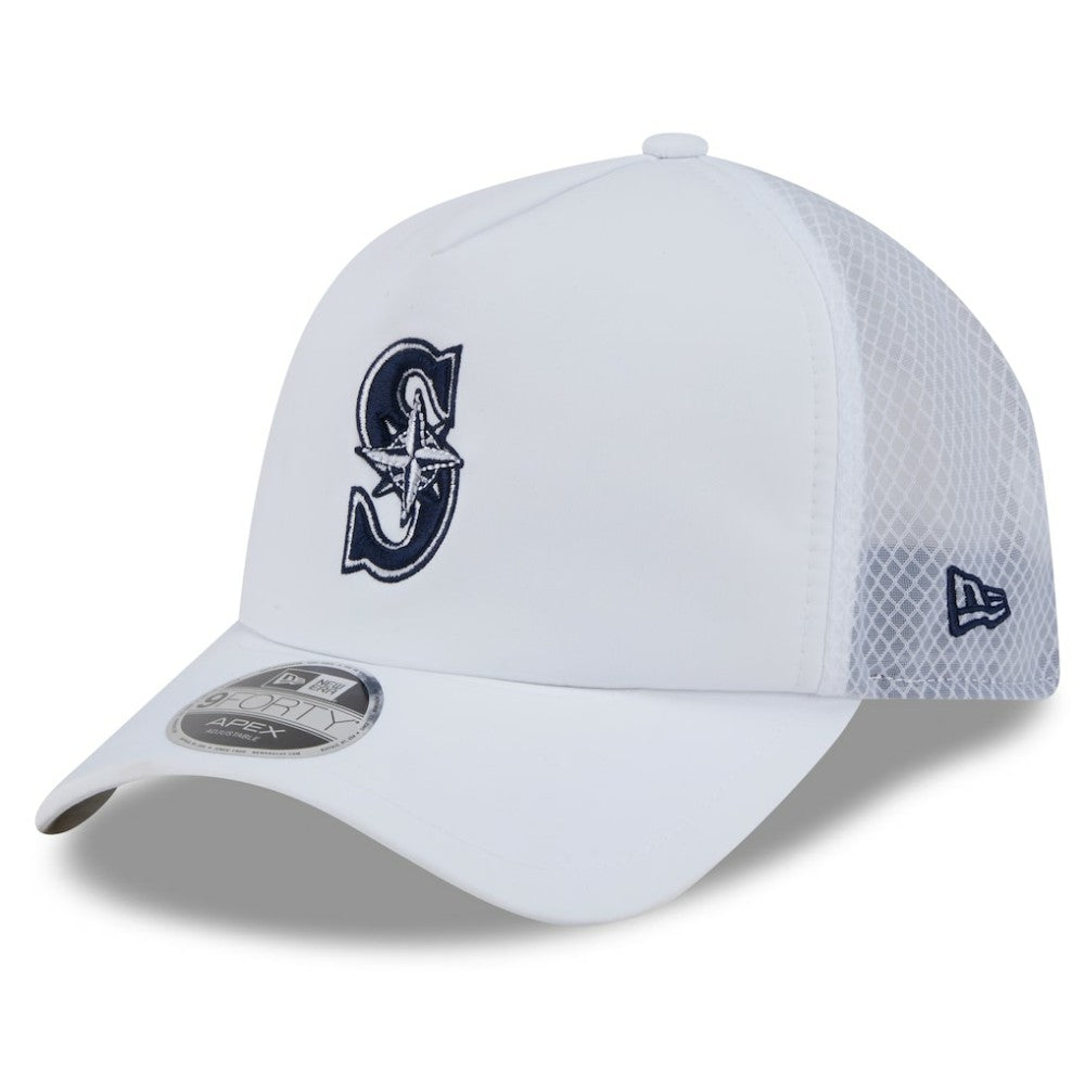Seattle Mariners New Era 2026 Batting Practice Apex 9FORTY Adjustable Trucker Hat Online