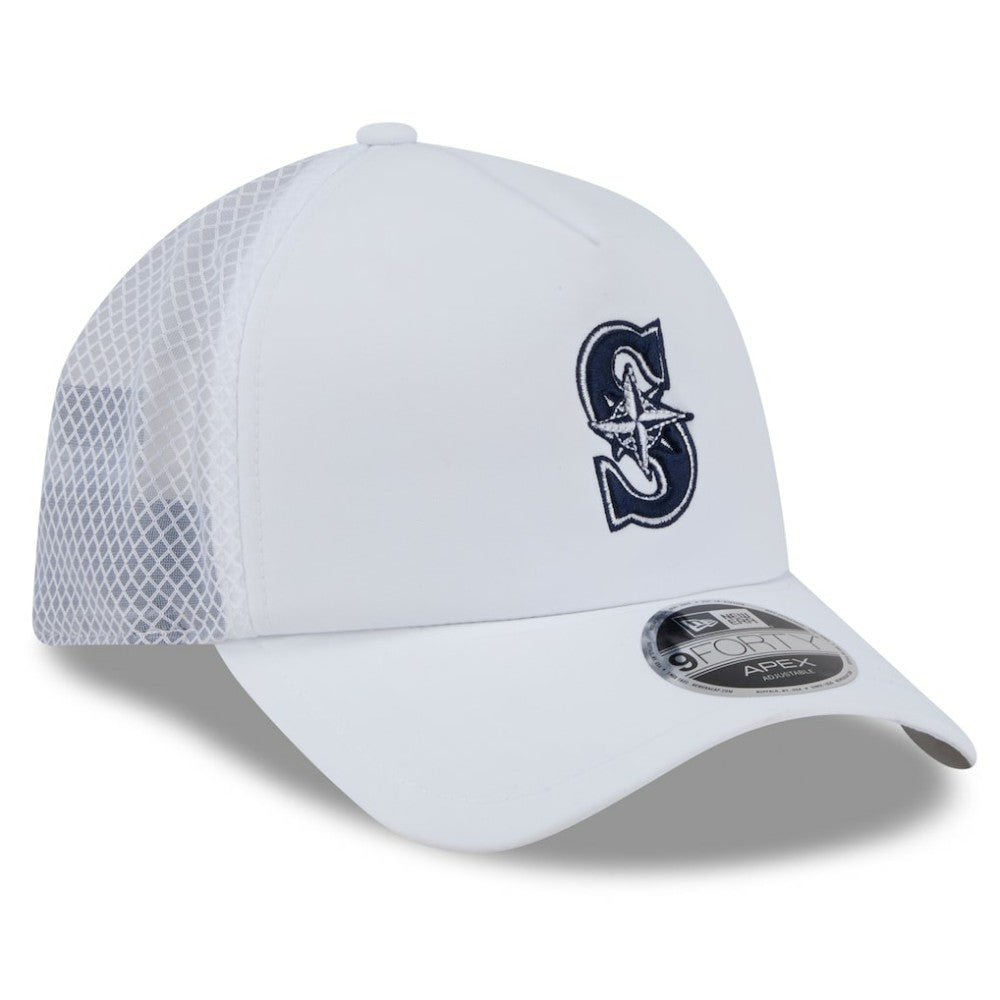 Seattle Mariners New Era 2026 Batting Practice Apex 9FORTY Adjustable Trucker Hat Online