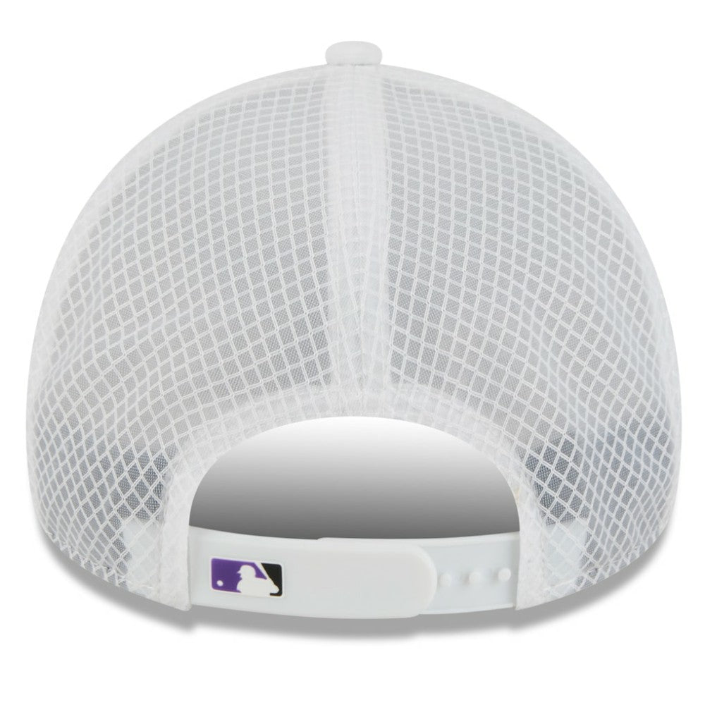 Colorado Rockies New Era 2026 Batting Practice Apex 9FORTY Adjustable Trucker Hat Outlet