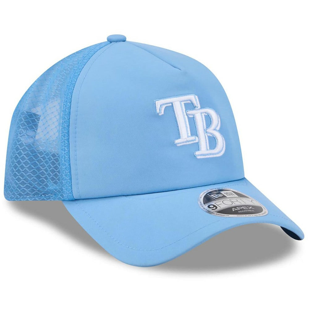 Tampa Bay Rays New Era 2026 Batting Practice Apex 9FORTY Adjustable Trucker Hat Sale