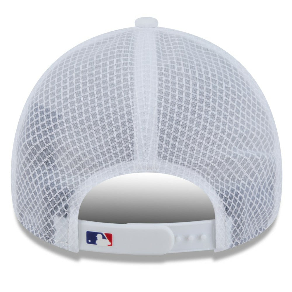 Texas Rangers New Era 2026 Batting Practice Apex 9FORTY Adjustable Trucker Hat for sale