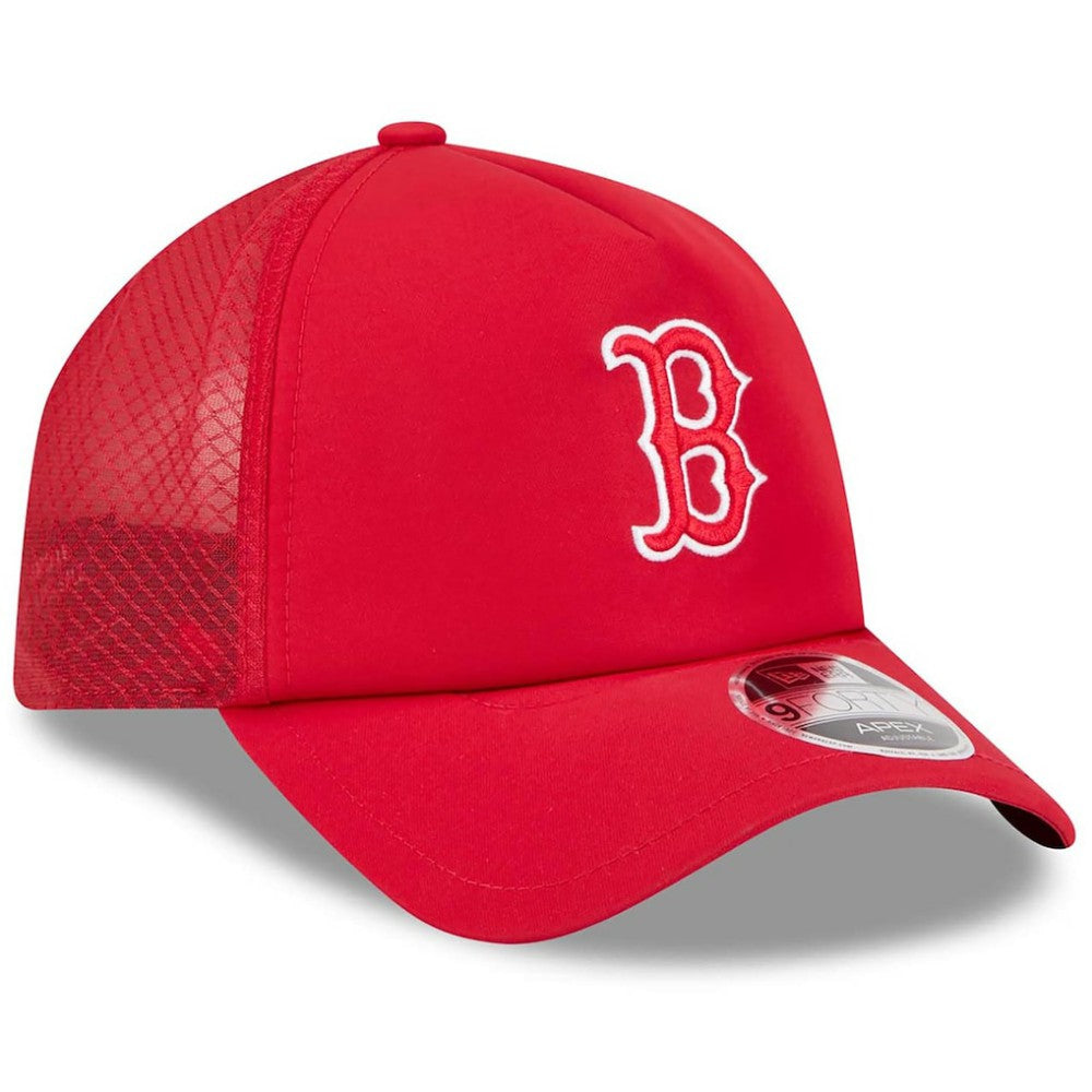 Boston Red Sox New Era 2026 Batting Practice Apex 9FORTY Adjustable Trucker Hat for sale