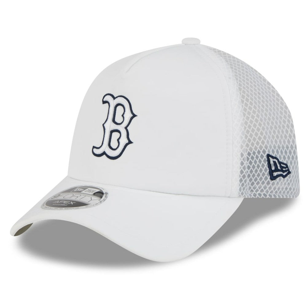 Boston Red Sox New Era 2026 Batting Practice Apex 9FORTY Adjustable Trucker Hat Outlet