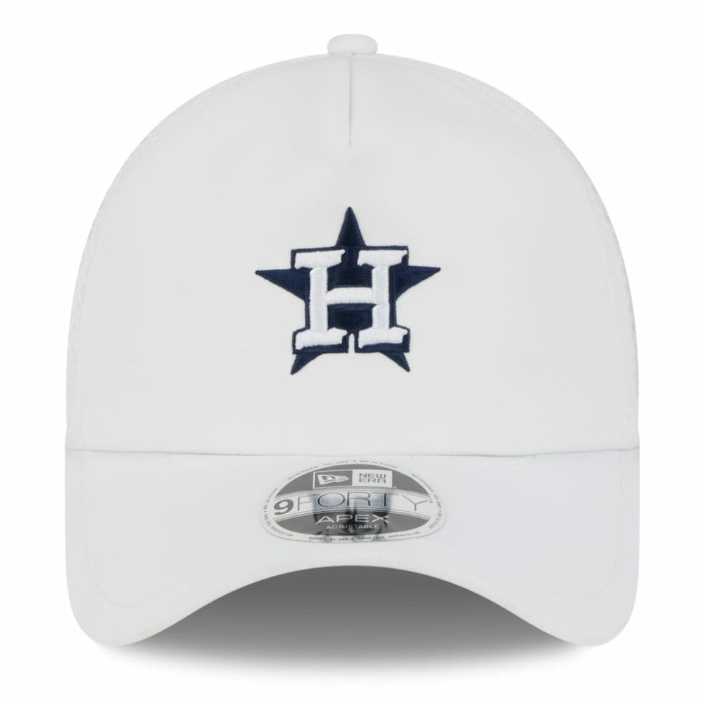 Houston Astros New Era 2026 Batting Practice Apex 9FORTY Adjustable Trucker Hat Sale