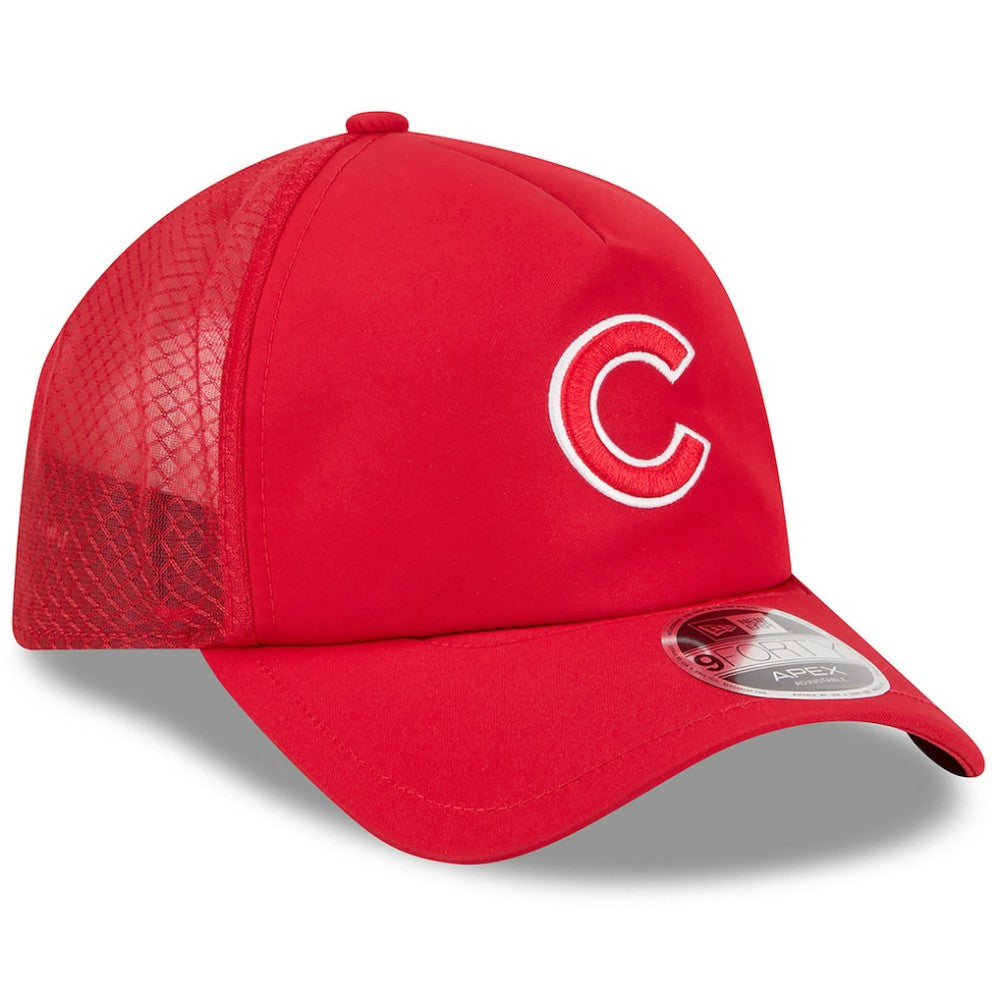 Chicago Cubs New Era 2026 Batting Practice Apex 9FORTY Adjustable Trucker Hat for sale