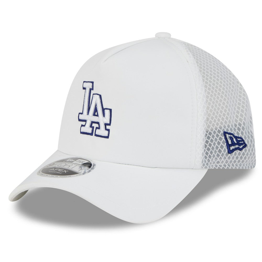 Los Angeles Dodgers New Era 2026 Batting Practice Apex 9FORTY Adjustable Trucker Hat Outlet