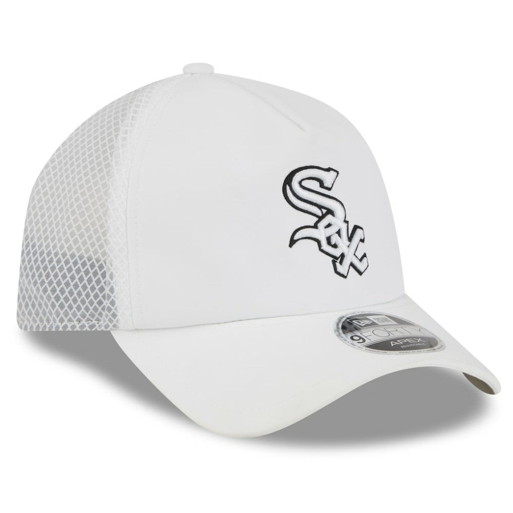 Chicago White Sox New Era 2026 Batting Practice Apex 9FORTY Adjustable Trucker Hat Sale