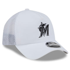 Miami Marlins New Era 2026 Batting Practice Apex 9FORTY Adjustable Trucker Hat for sale
