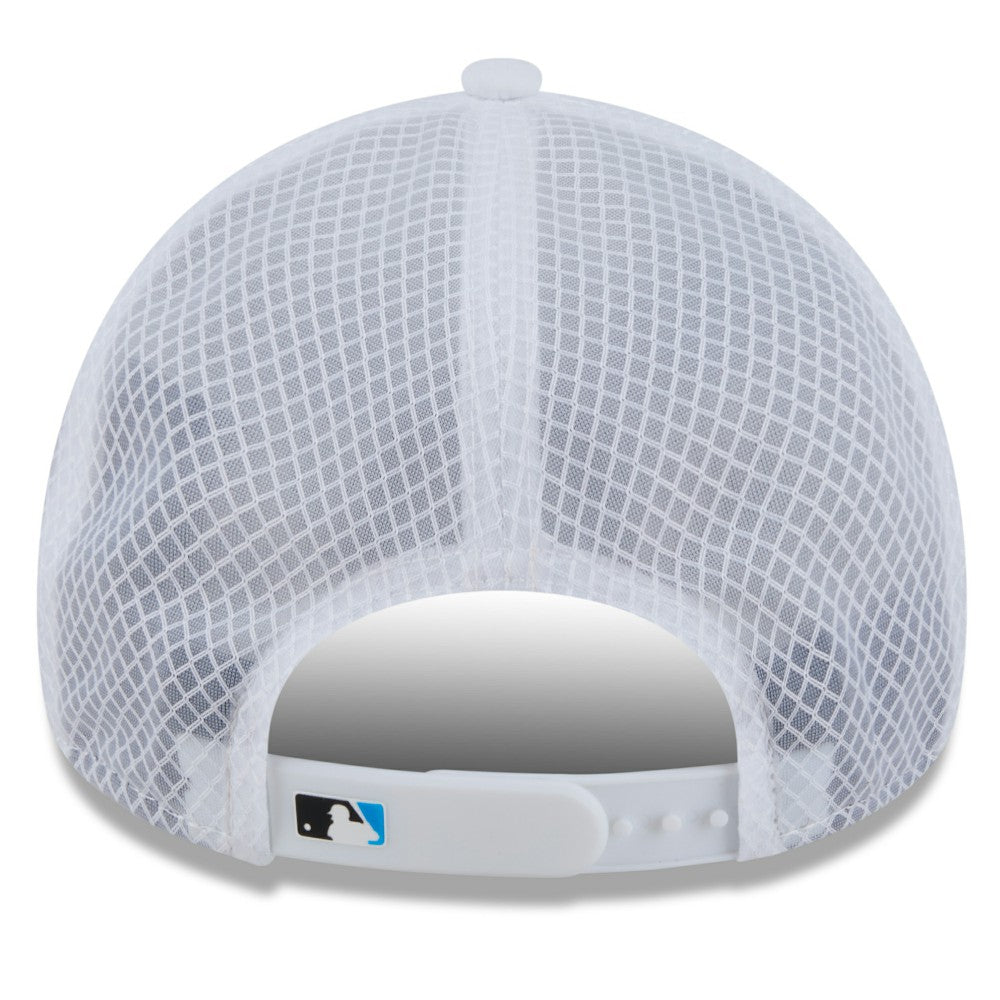 Miami Marlins New Era 2026 Batting Practice Apex 9FORTY Adjustable Trucker Hat for sale
