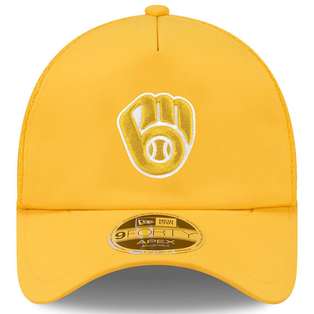 Milwaukee Brewers New Era 2026 Batting Practice Apex 9FORTY Adjustable Trucker Hat Online