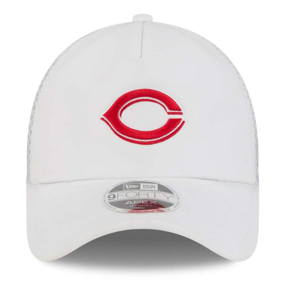 Cincinnati Reds New Era 2026 Batting Practice Apex 9FORTY Adjustable Trucker Hat for sale