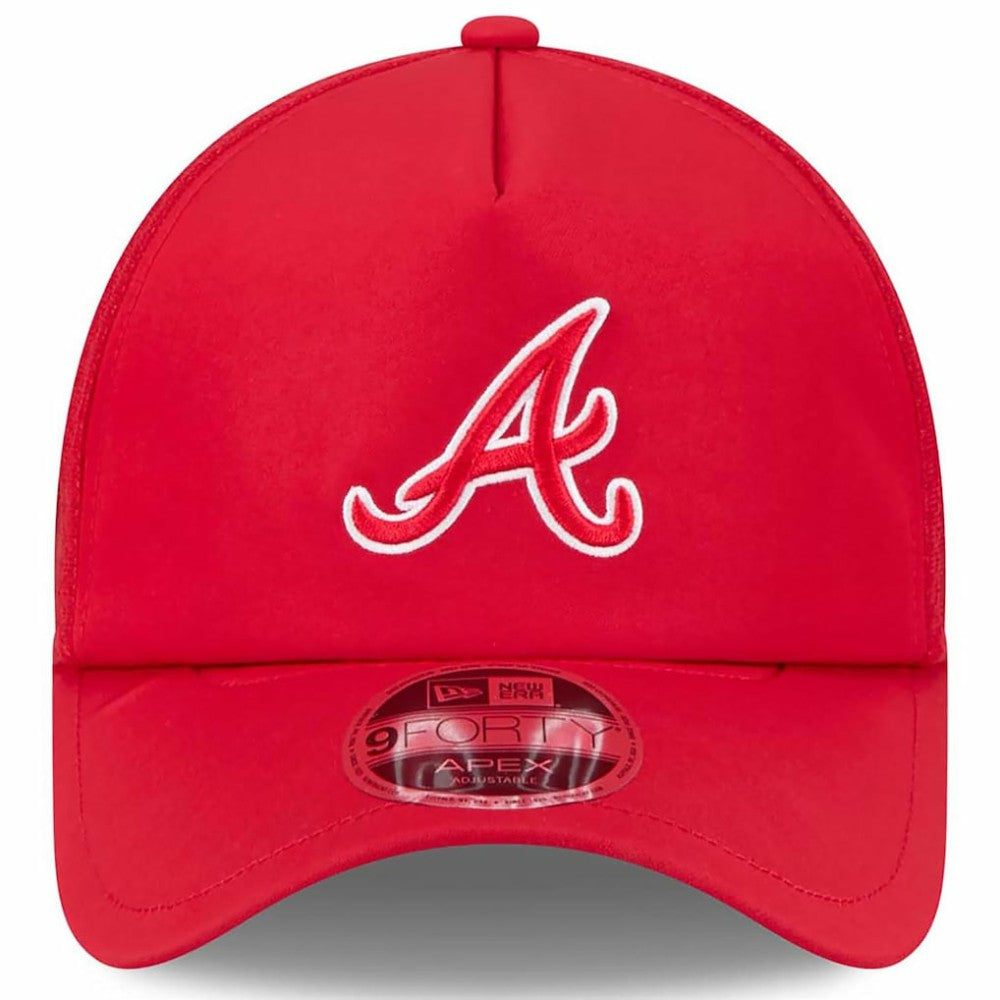 Atlanta Braves New Era 2026 Batting Practice Apex 9FORTY Adjustable Trucker Hat Discount