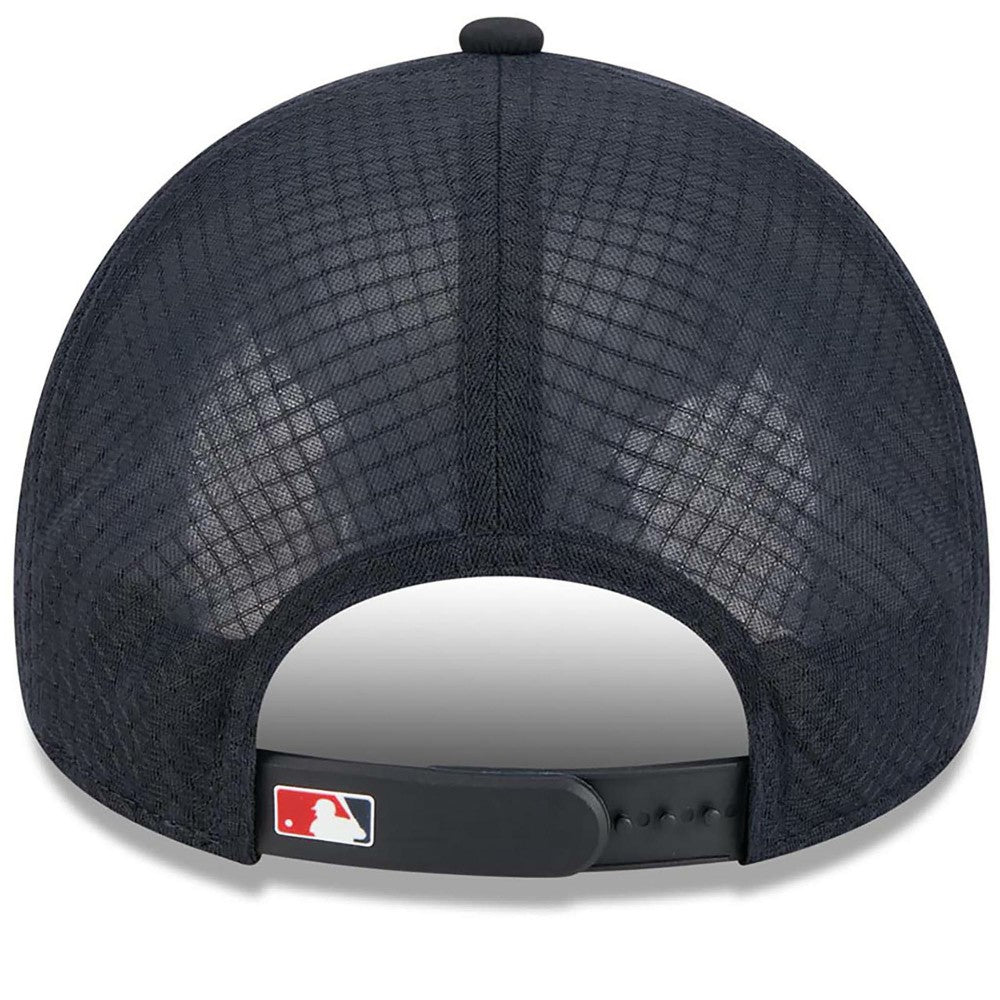 Los Angeles Angels New Era 2026 Batting Practice Apex 9FORTY Adjustable Trucker Hat Sale