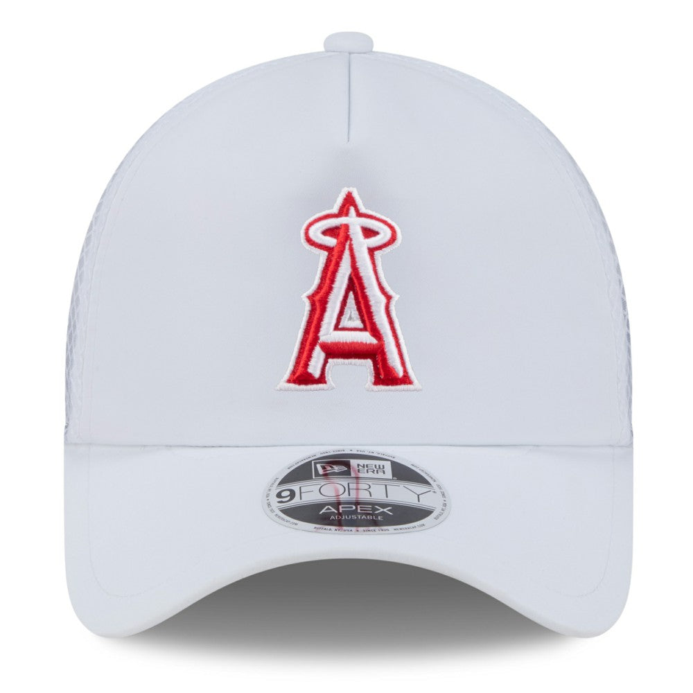 Los Angeles Angels New Era 2026 Batting Practice Apex 9FORTY Adjustable Trucker Hat Discount