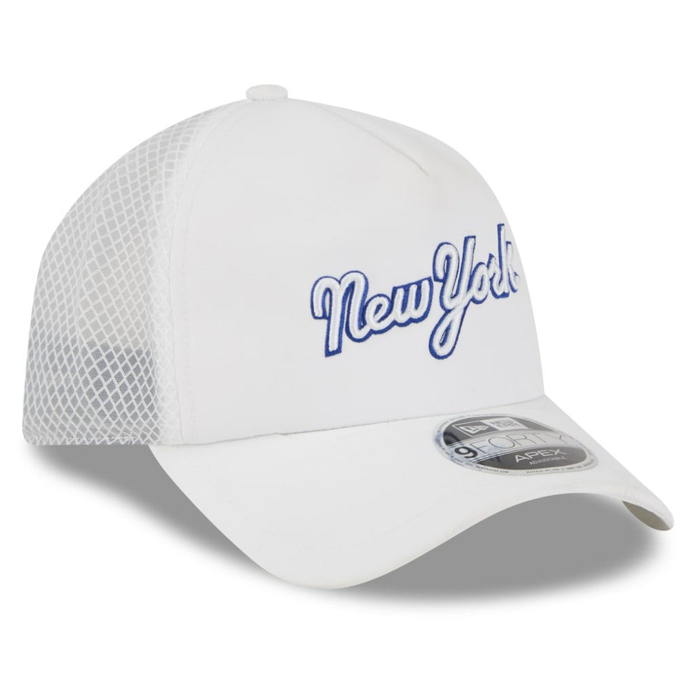 New York Mets New Era 2026 Batting Practice Apex 9FORTY Adjustable Trucker Hat Online