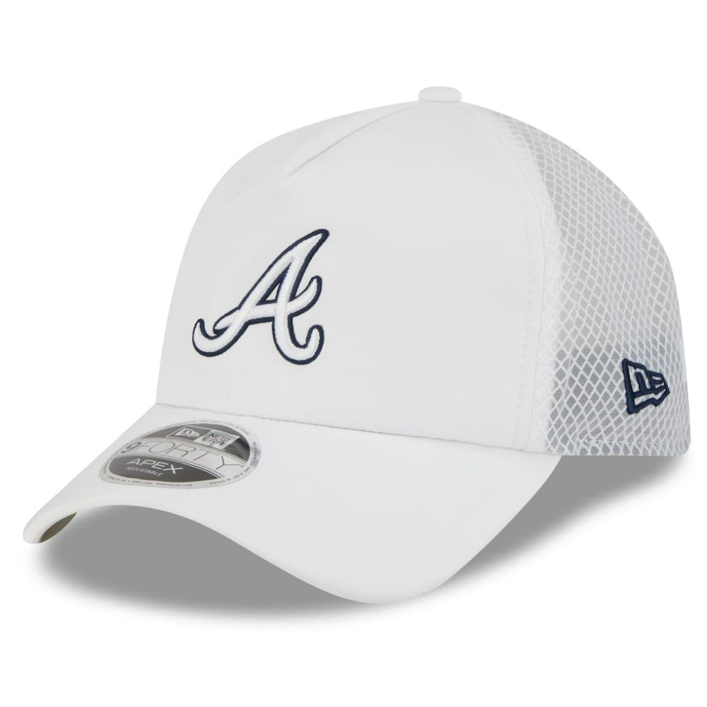 Atlanta Braves New Era 2026 Batting Practice Apex 9FORTY Adjustable Trucker Hat Near Me