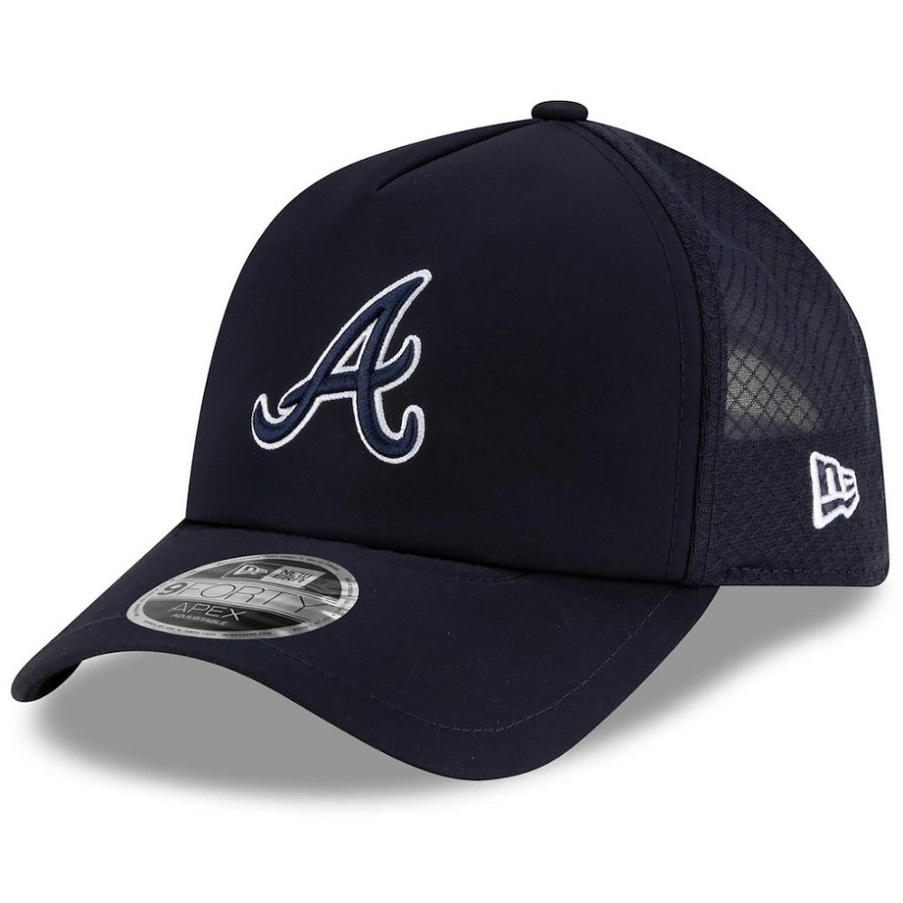 Atlanta Braves New Era 2026 Batting Practice Apex 9FORTY Adjustable Trucker Hat Outlet