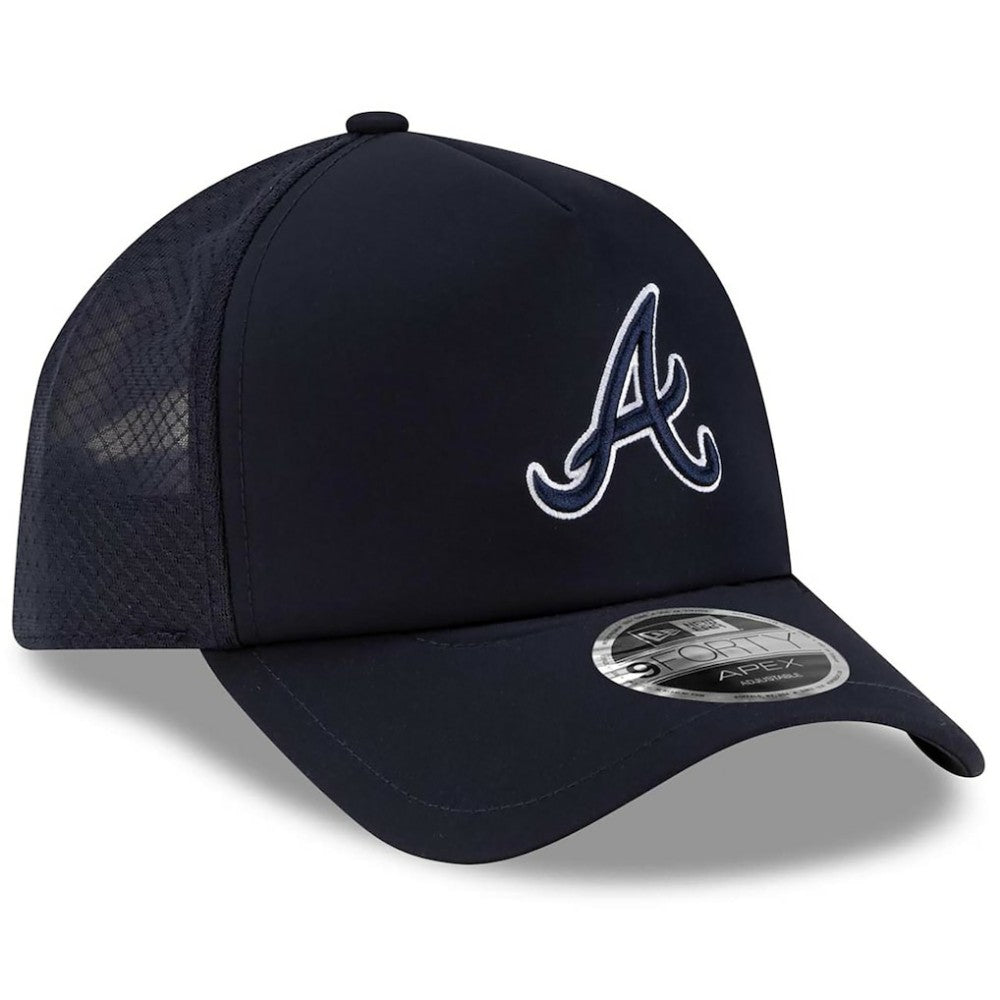 Atlanta Braves New Era 2026 Batting Practice Apex 9FORTY Adjustable Trucker Hat Outlet