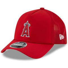 Los Angeles Angels New Era 2026 Batting Practice Apex 9FORTY Adjustable Trucker Hat for sale
