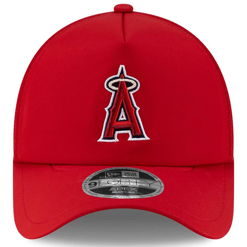 Los Angeles Angels New Era 2026 Batting Practice Apex 9FORTY Adjustable Trucker Hat for sale