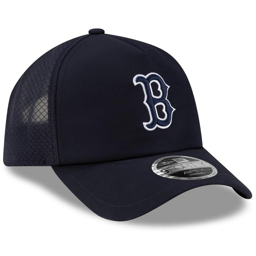 Boston Red Sox New Era 2026 Batting Practice Apex 9FORTY Adjustable Trucker Hat Outlet