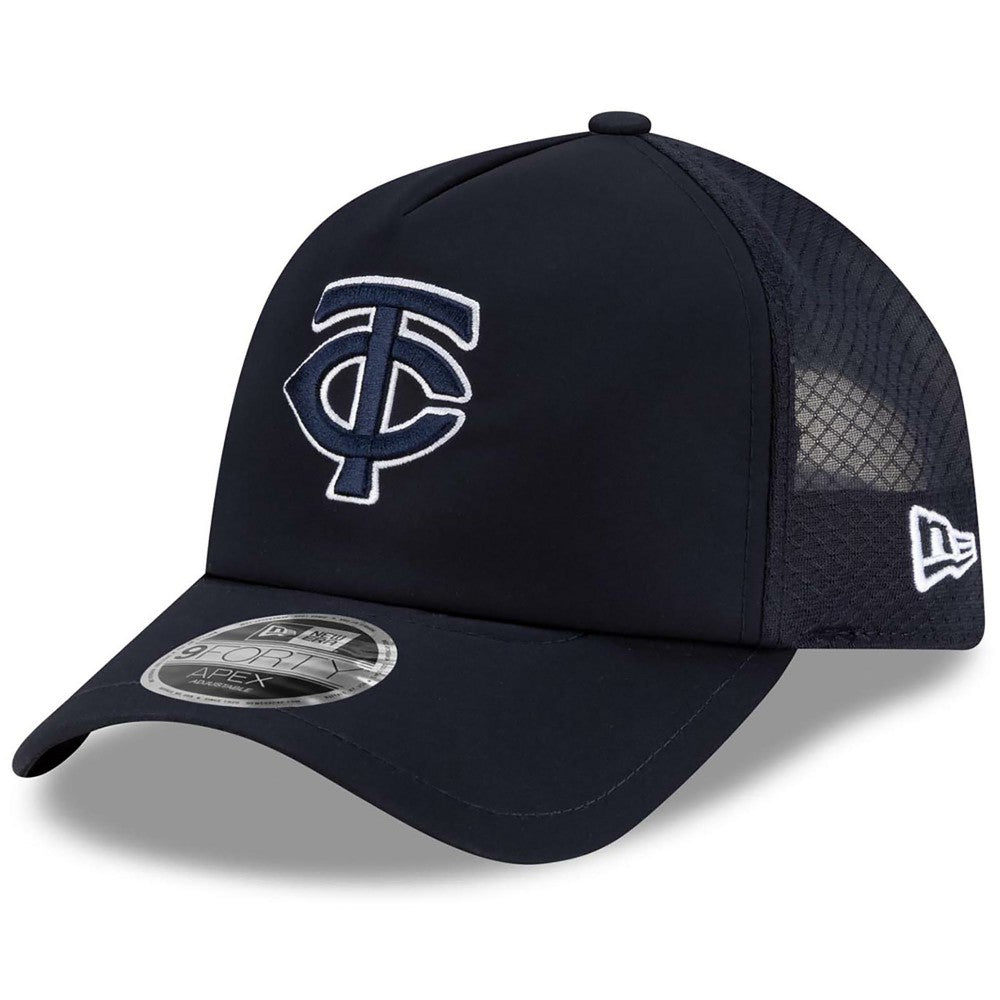Minnesota Twins New Era 2026 Batting Practice Apex 9FORTY Adjustable Trucker Hat Online