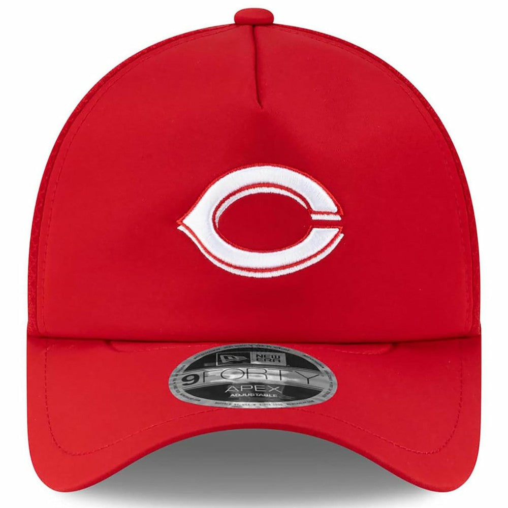 Cincinnati Reds New Era 2026 Batting Practice Apex 9FORTY Adjustable Trucker Hat Discount