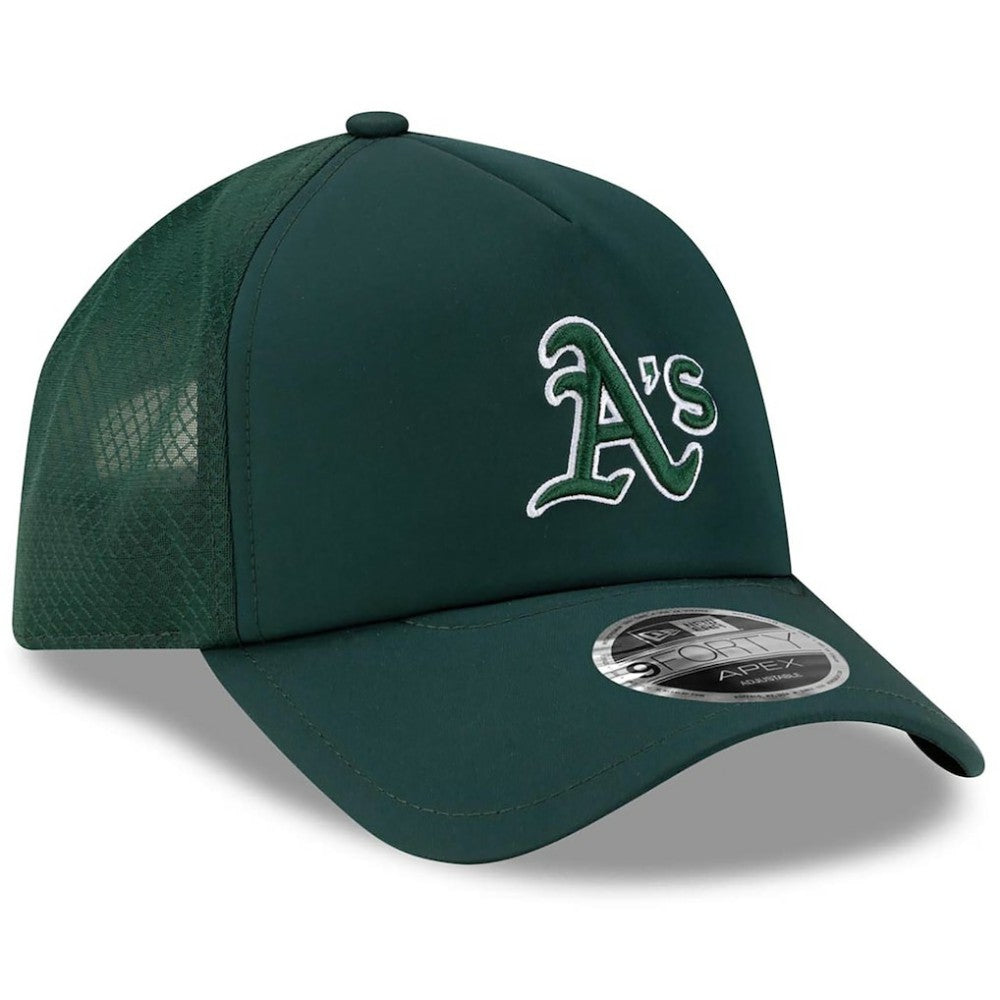 Athletics New Era 2026 Batting Practice Apex 9FORTY Adjustable Trucker Hat for sale